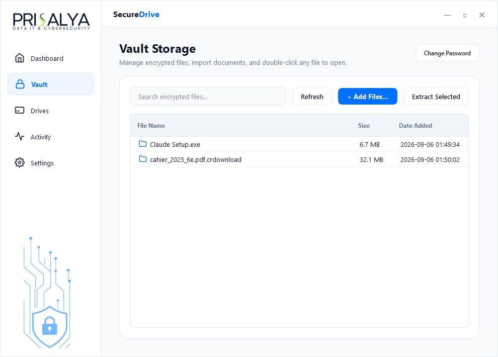 Vault Storage Browser View